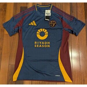 adidas AS Roma 2024-25 Third Soccer Jersey Stadium Fit $100 Medium NWT